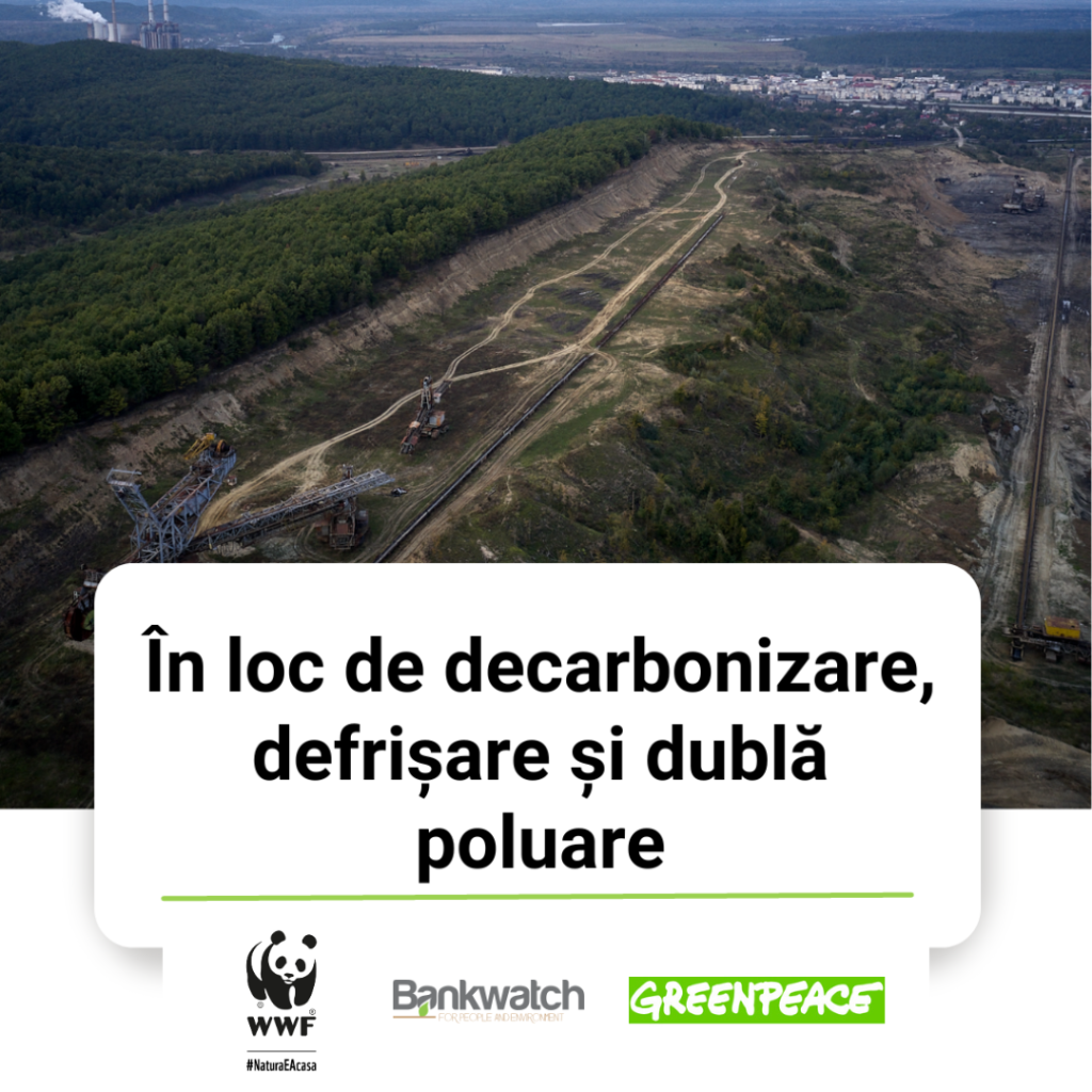 Decarbonizare, tinte false Extindere mina lignit Gorj, defrisare 44 hectare padure